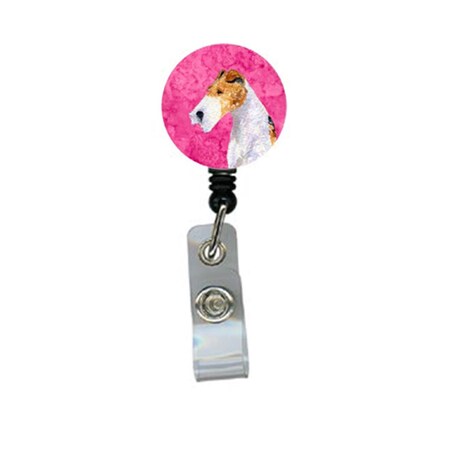 Teachers Aid Fox Terrier Retractable Badge Reel Or Id Holder With Clip TE238136